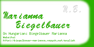 marianna biegelbauer business card